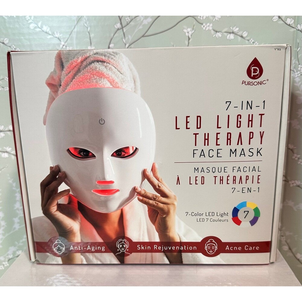 Pursonic LED Light Therapy Face Mask 7 Color Skin Care Mask